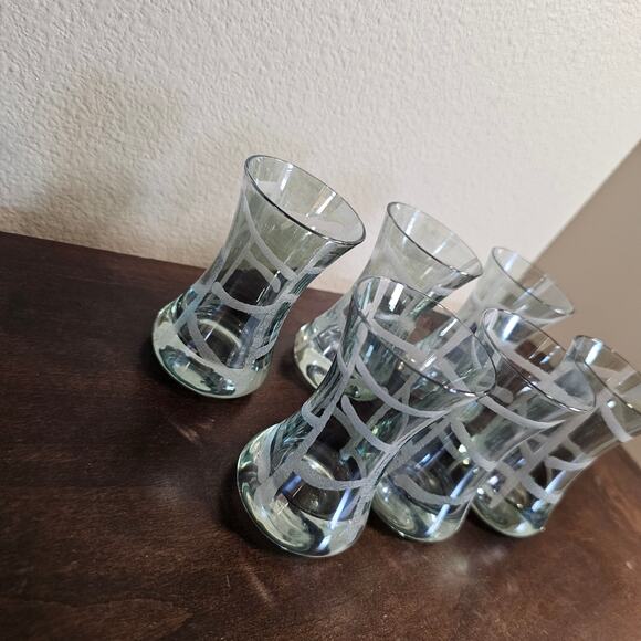 NWOT Vintage Tea Glasses- Set of 6 - Picture 2 of 4